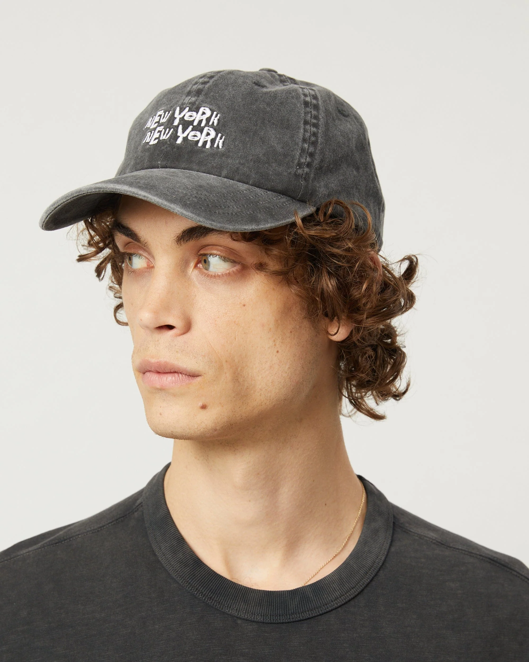 80s NY Cap - Black - Image 3
