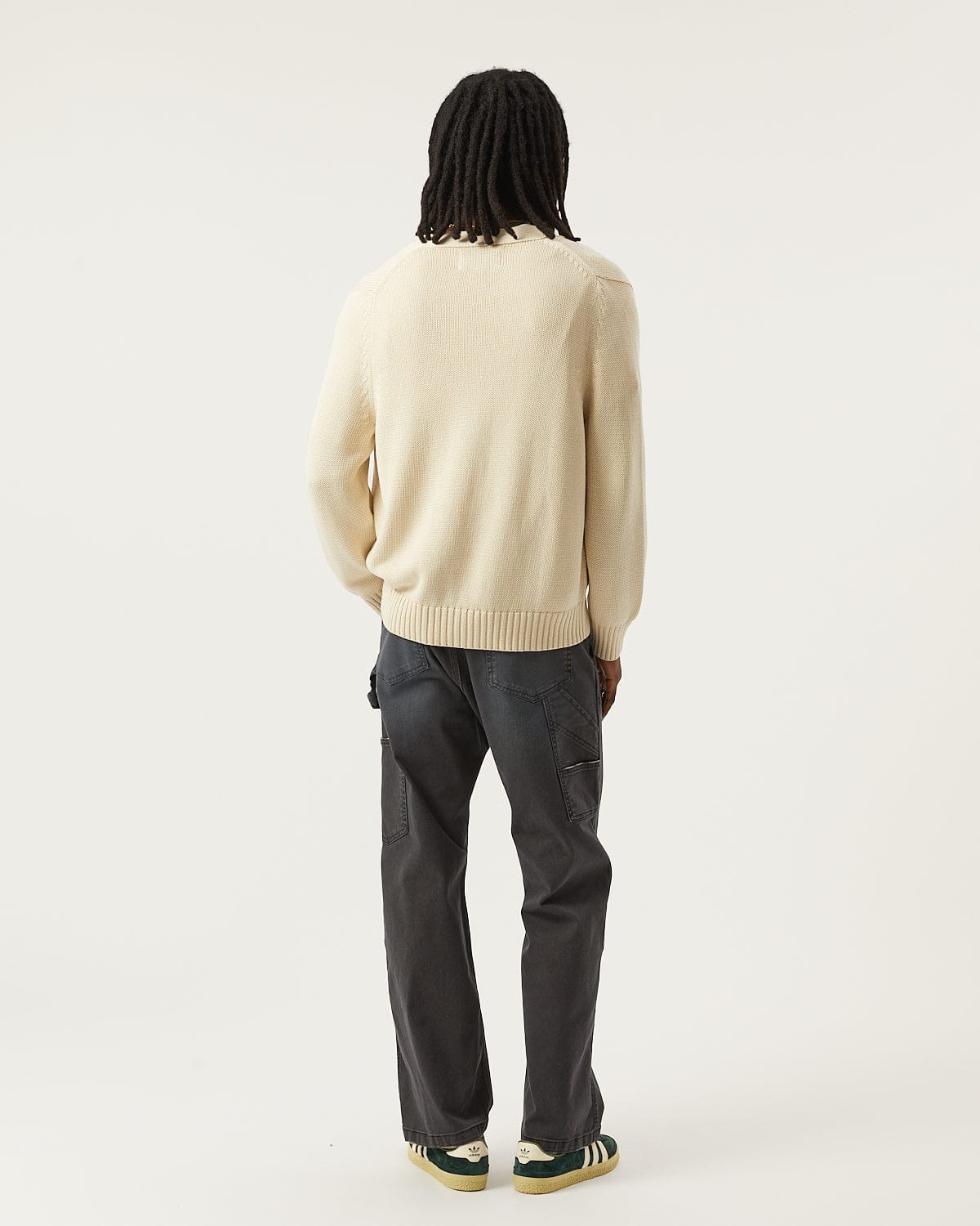Acid Wash Cardigan - Natural - Image 4