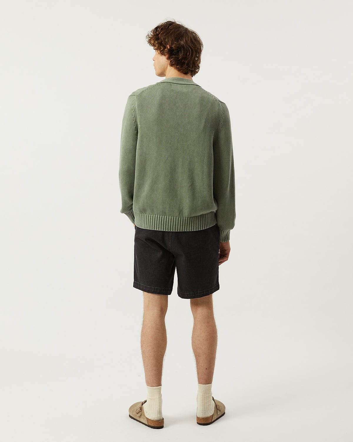 Acid Wash Cardigan - Seafoam - Image 3