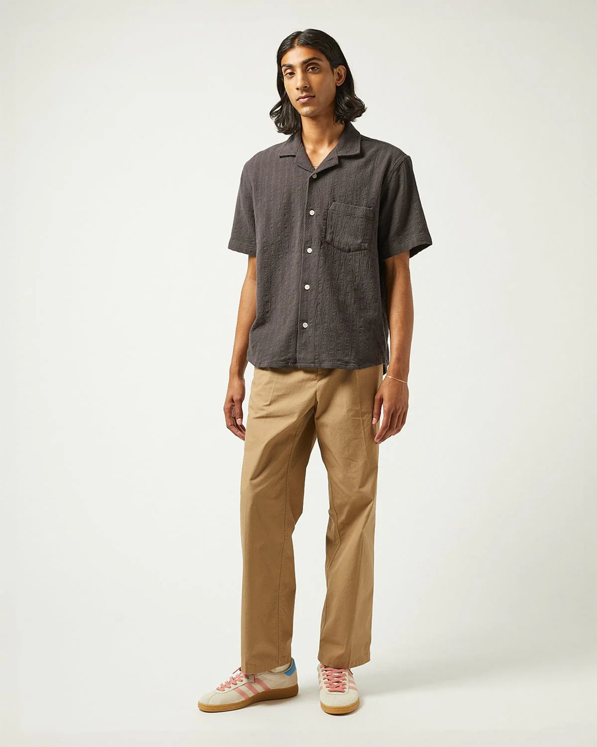 Basket Weave Stripe SS - Black - Image 3