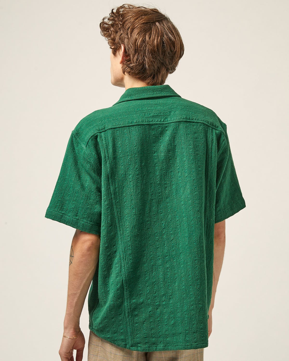 Basket Weave Stripe SS - Green - Image 4