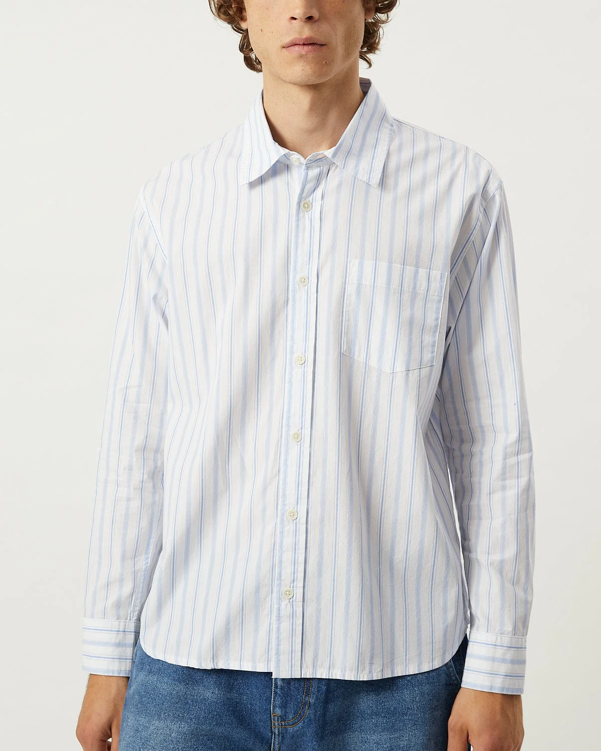 Berg Stripe LS - White - Image 3
