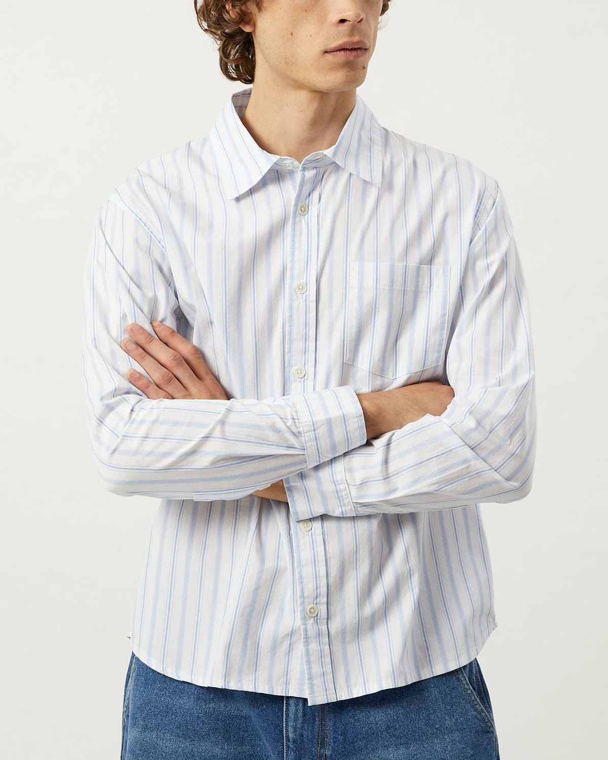Berg Stripe LS - White - Image 5
