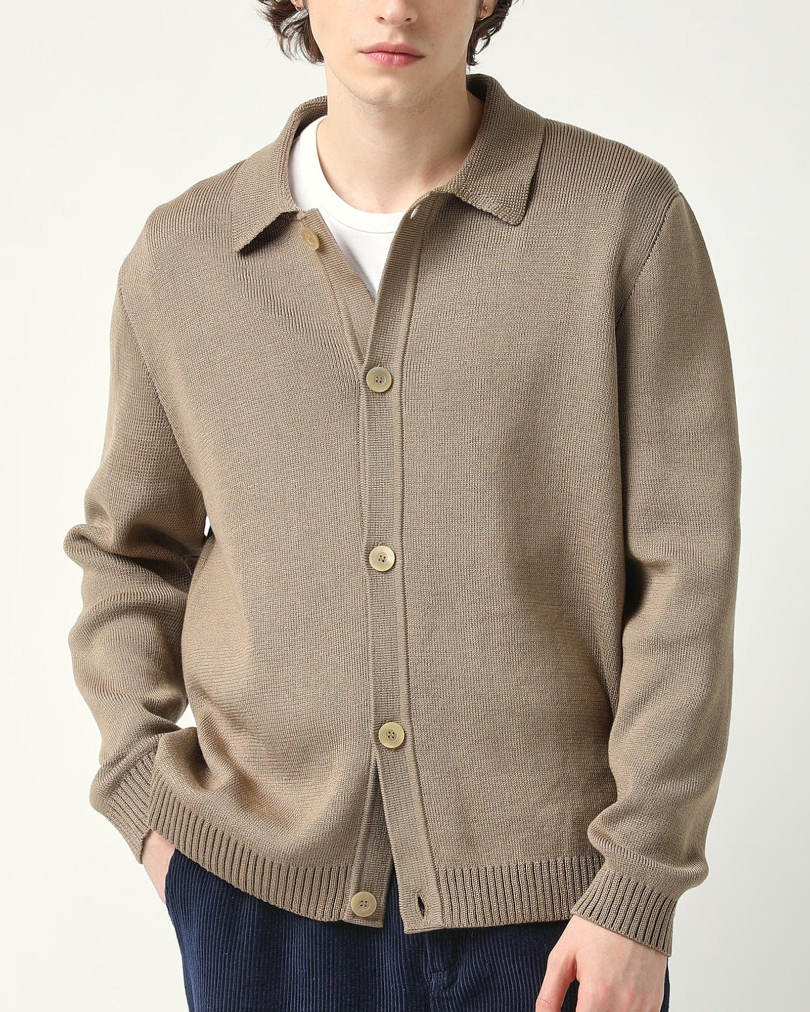 Buttondown Sweater - Camel - Image 2