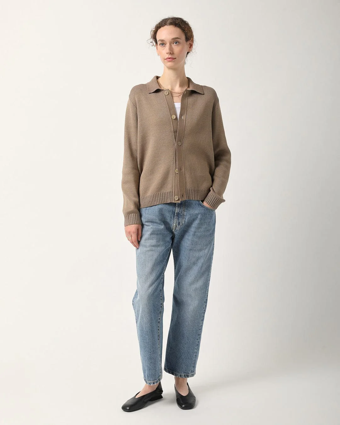 Buttondown Sweater - Camel - Image 5