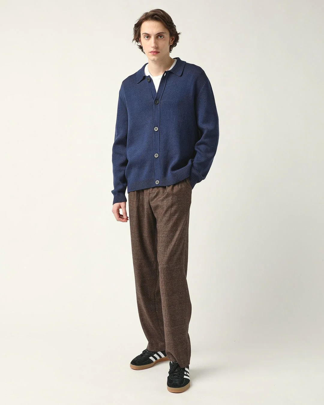 Buttondown Sweater - Navy - Image 2