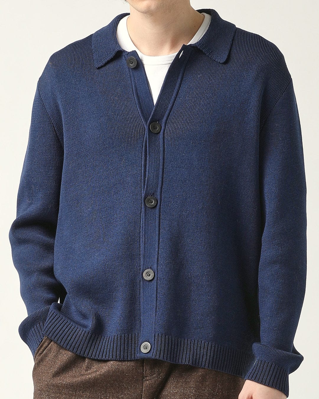 Buttondown Sweater - Navy - Image 3