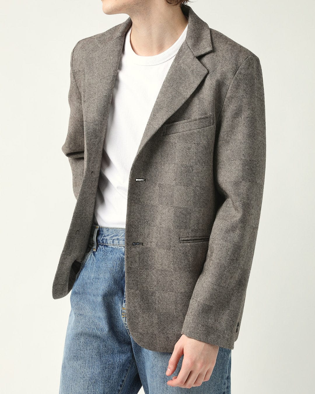 Check 2 Button Blazer - Image 3