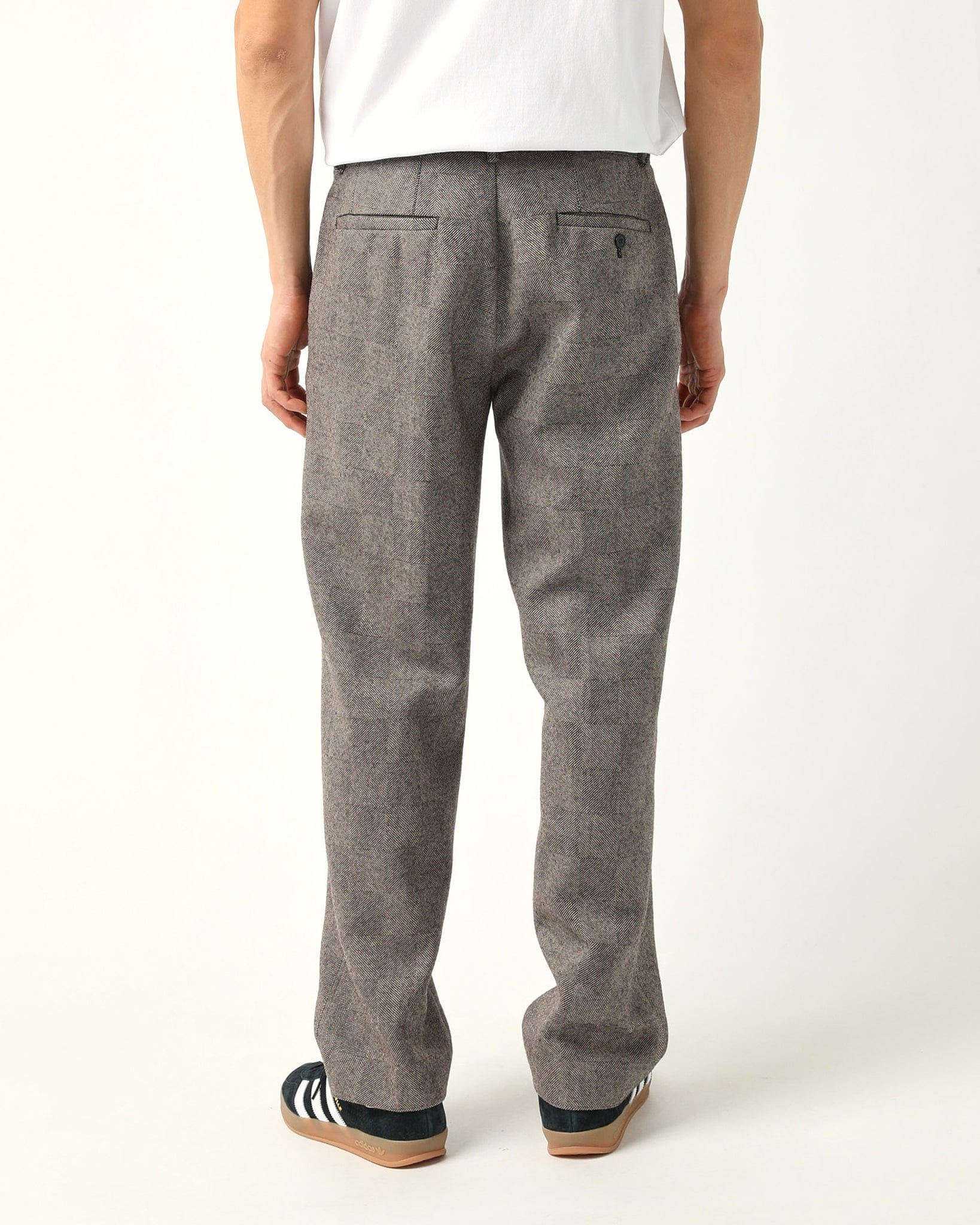 Check Pleated Trouser - Image 4