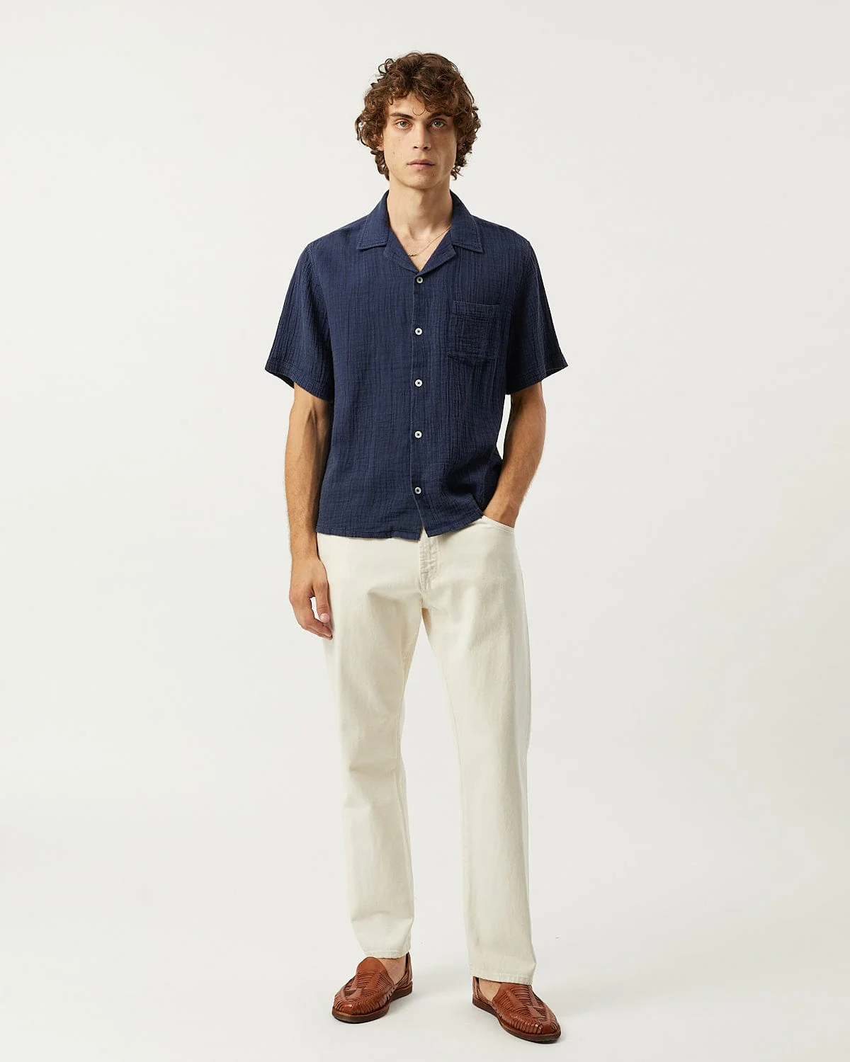 Double Cloth SS - Navy - Image 2