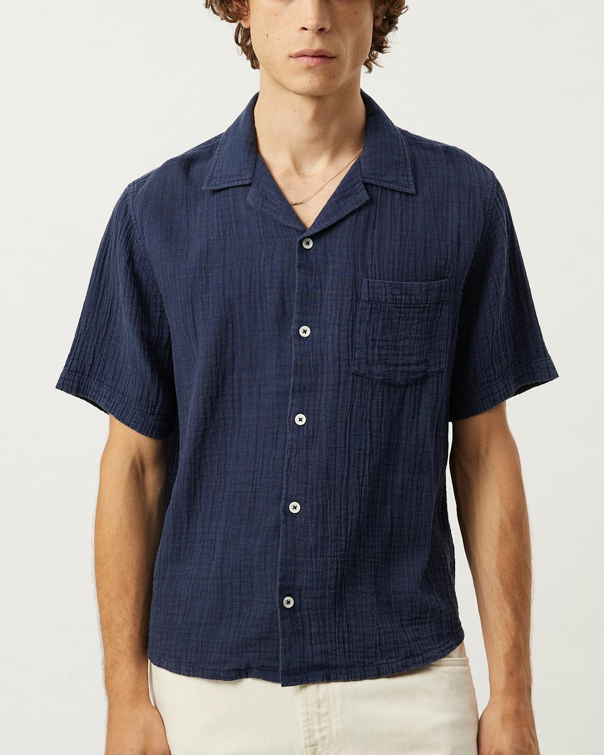 Double Cloth SS - Navy - Image 3