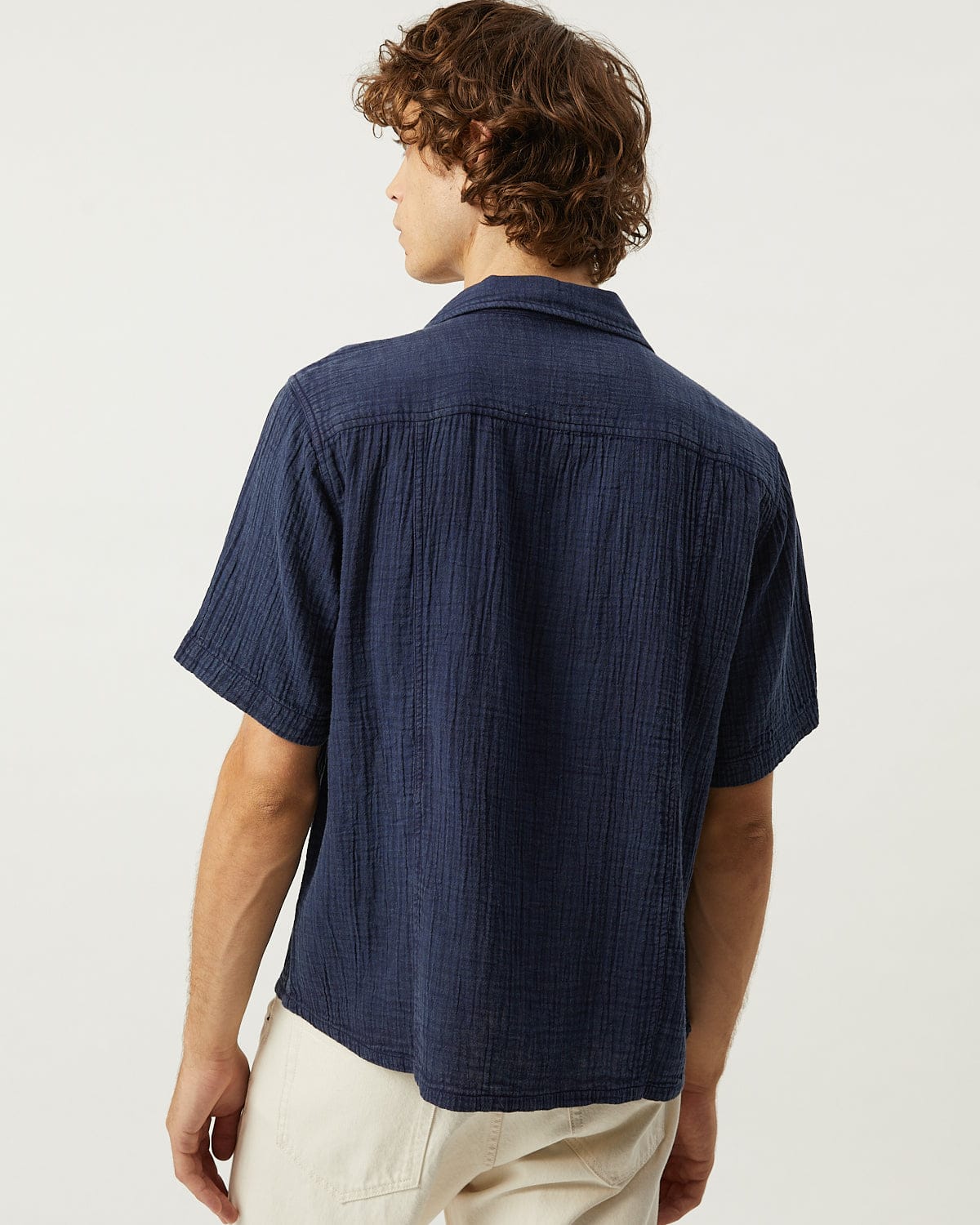 Double Cloth SS - Navy - Image 4