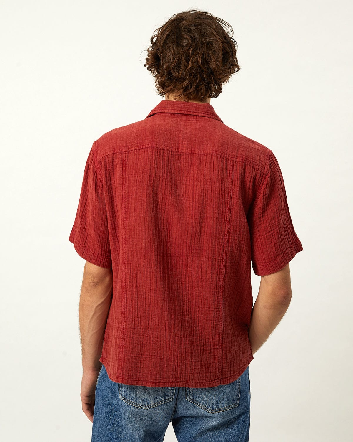 Double Cloth SS - Red - Image 4