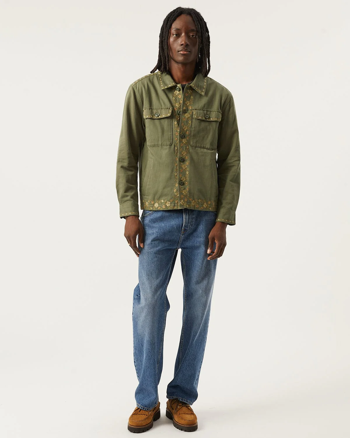 Embroidered Military Jacket - Image 2