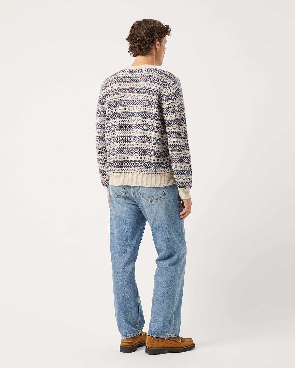 Fair Isle Crewneck - Natural - Image 3