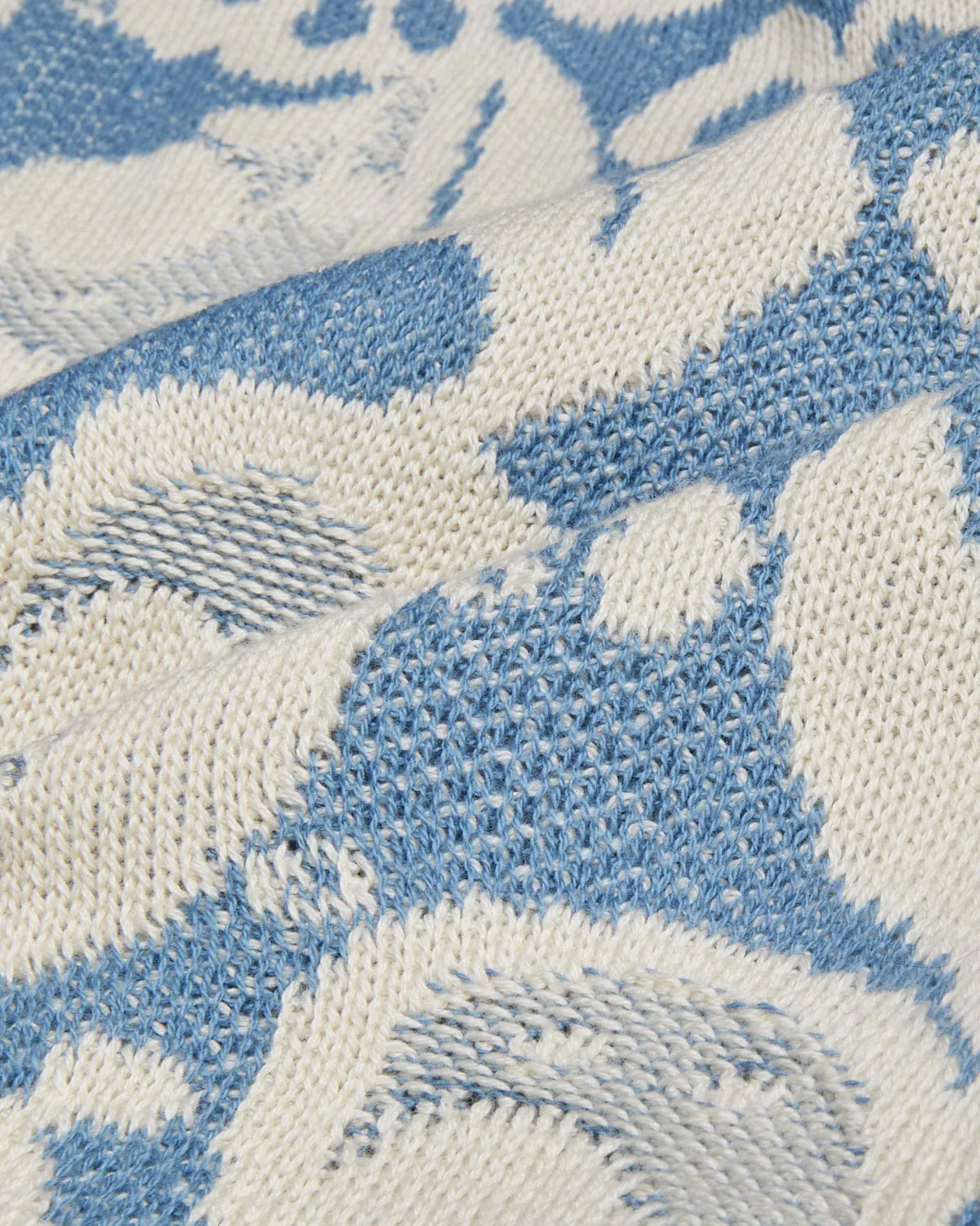 Floral Jacquard Buttondown - Blue - Image 4