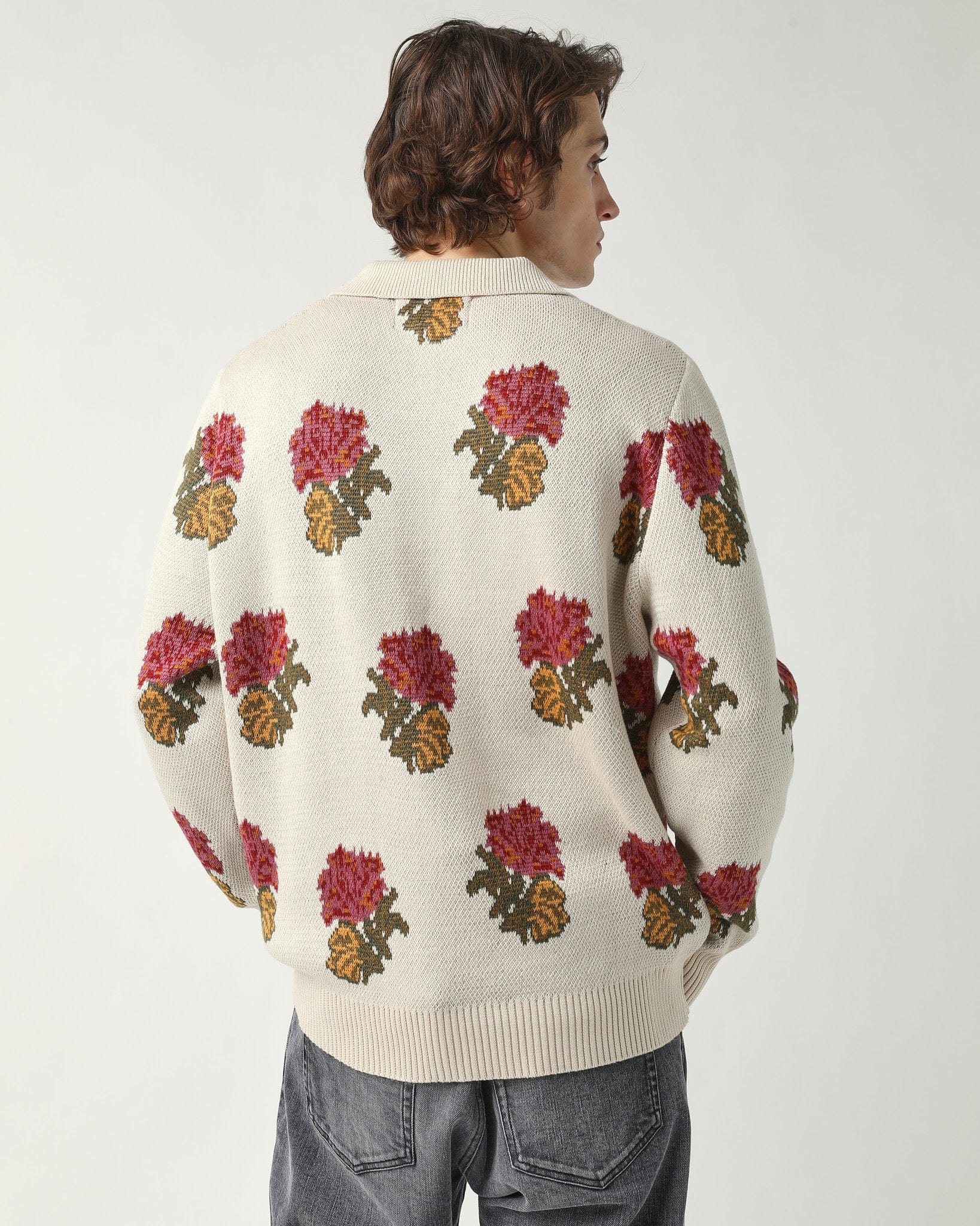 Floral Jacquard Polo - Image 3