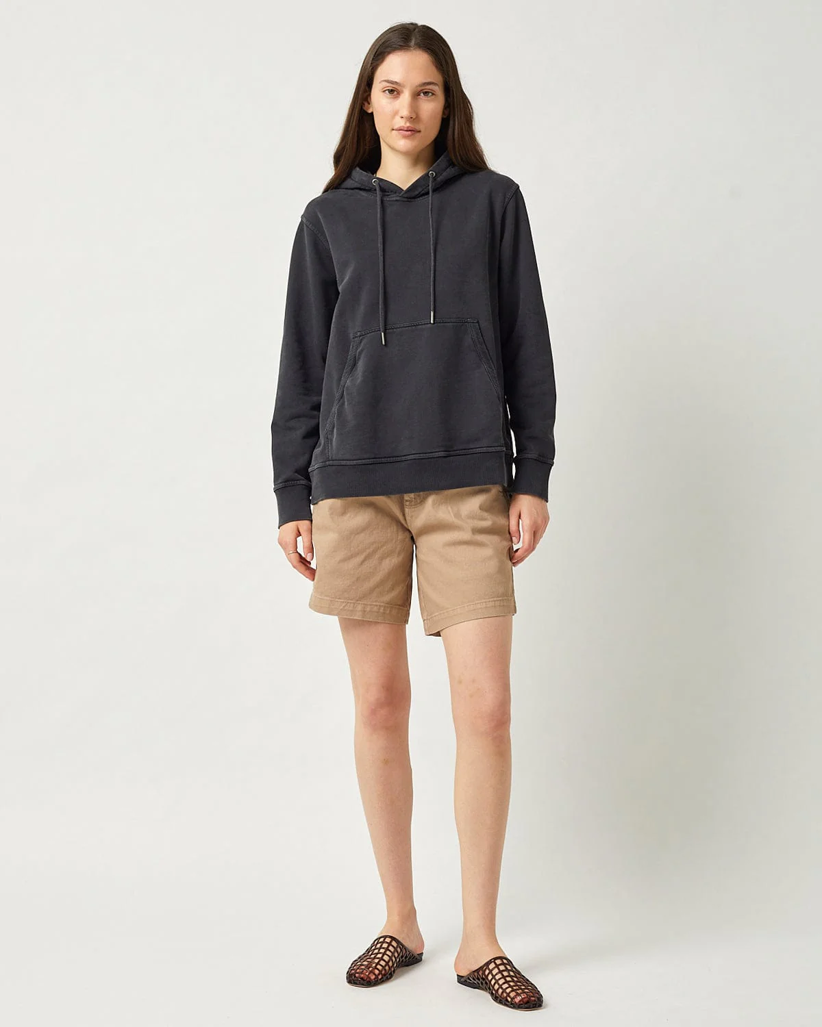 French Terry Hoodie - Black - Image 4
