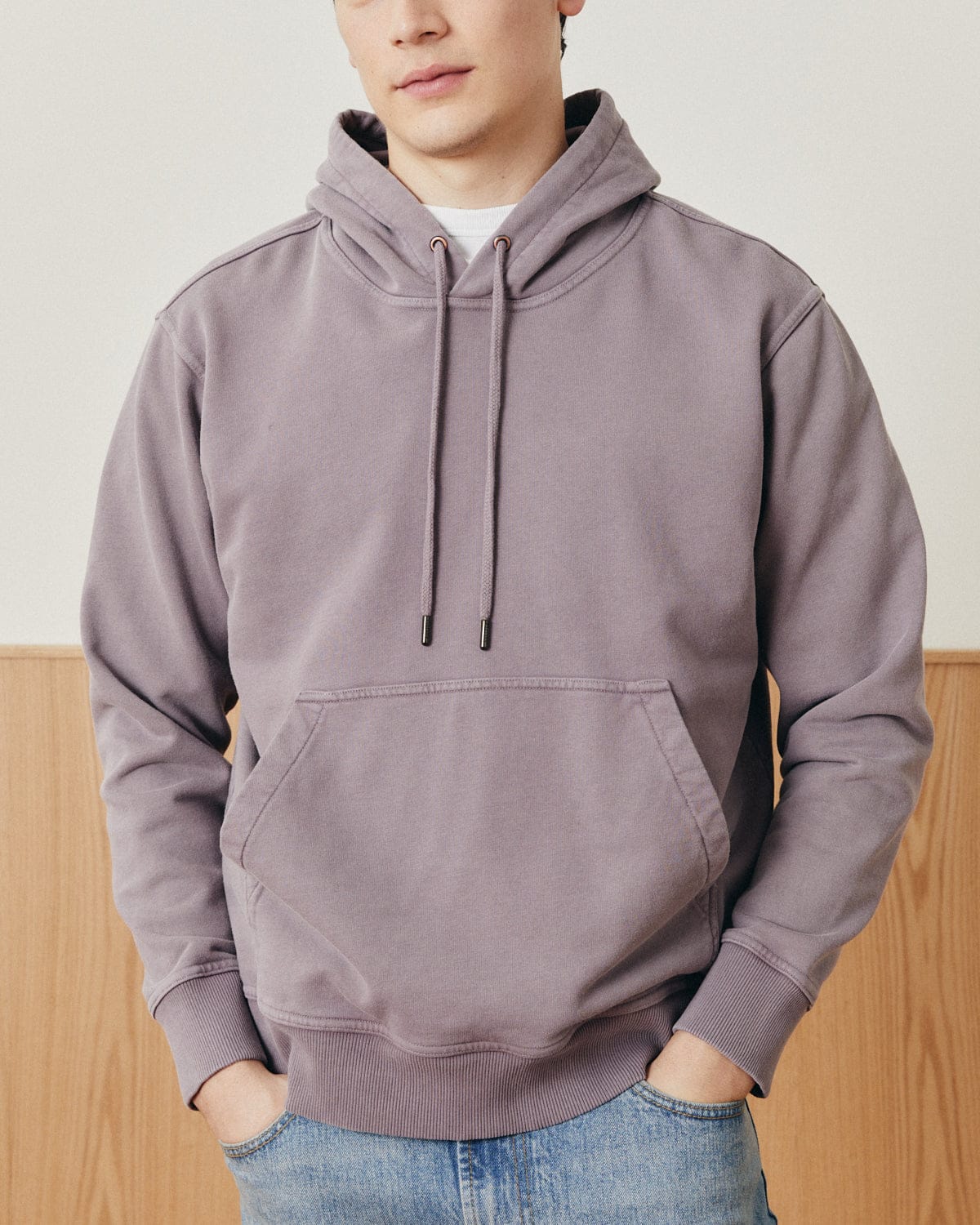 French Terry Hoodie - Purple - Image 3