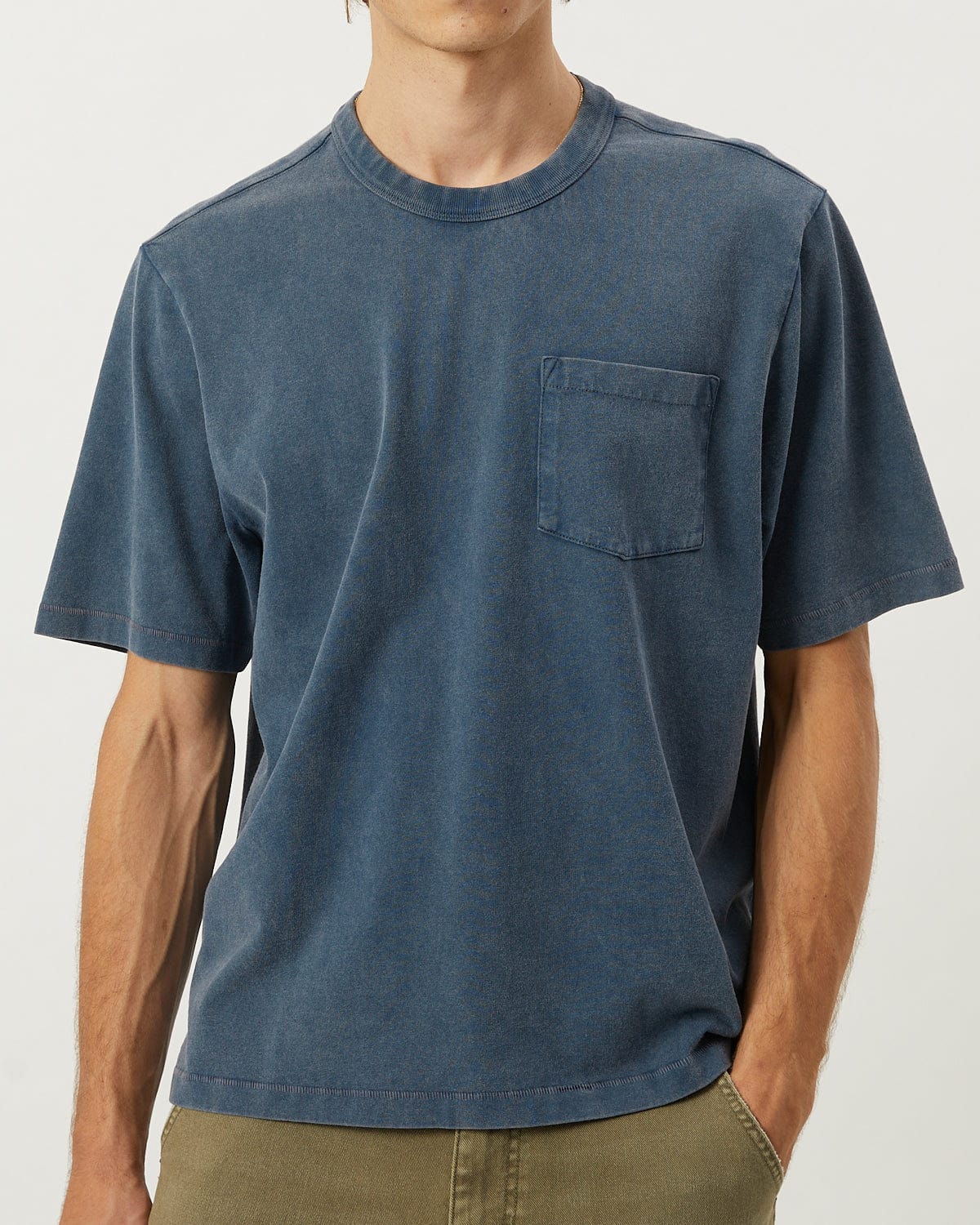 Garment Dye Tee - Navy - Image 3