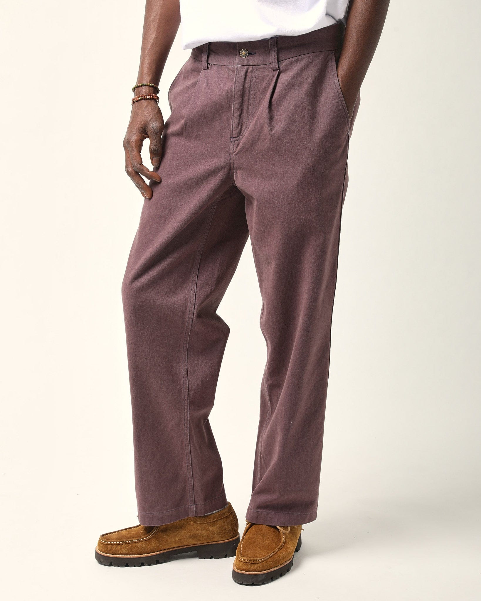Heavy Twill Trouser - Purple - Image 3