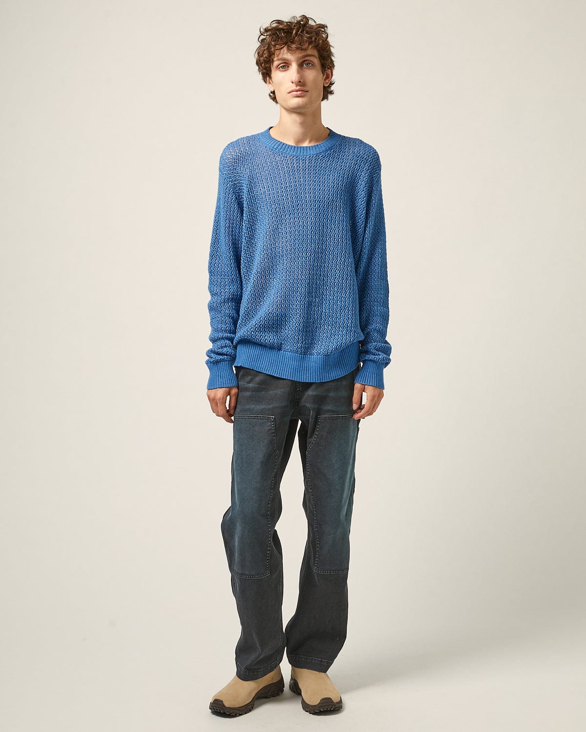 Marled Crewneck - Blue - Image 2