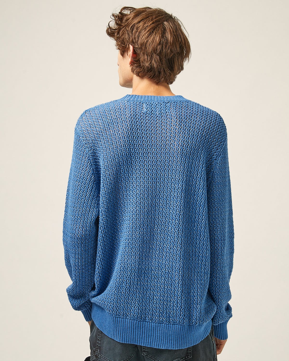 Marled Crewneck - Blue - Image 4