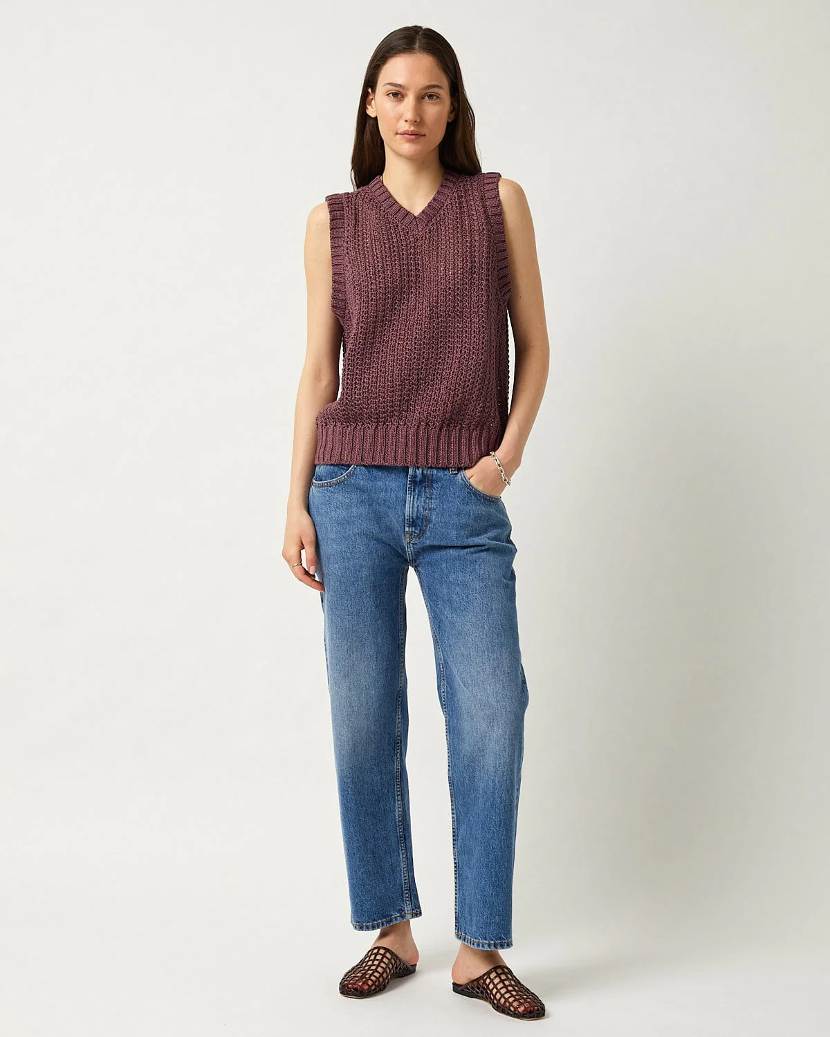Mercerized Vest - Violet - Image 6