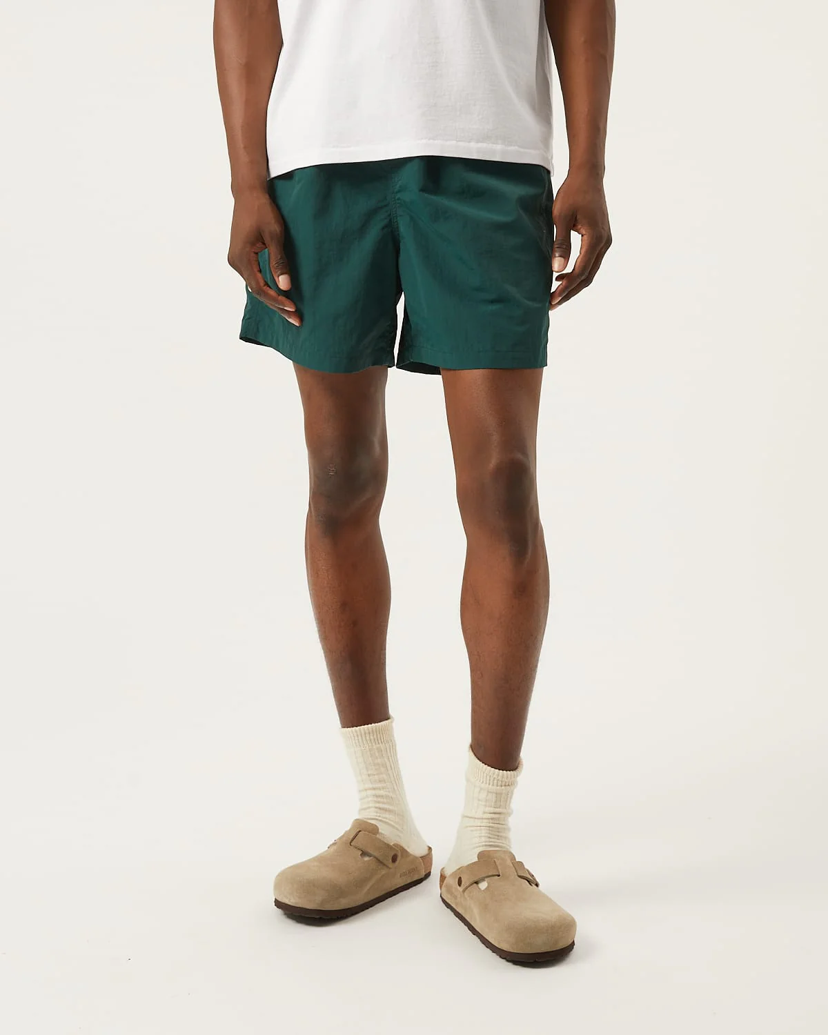 Nylon Drawstring Shorts - Spruce - Image 3