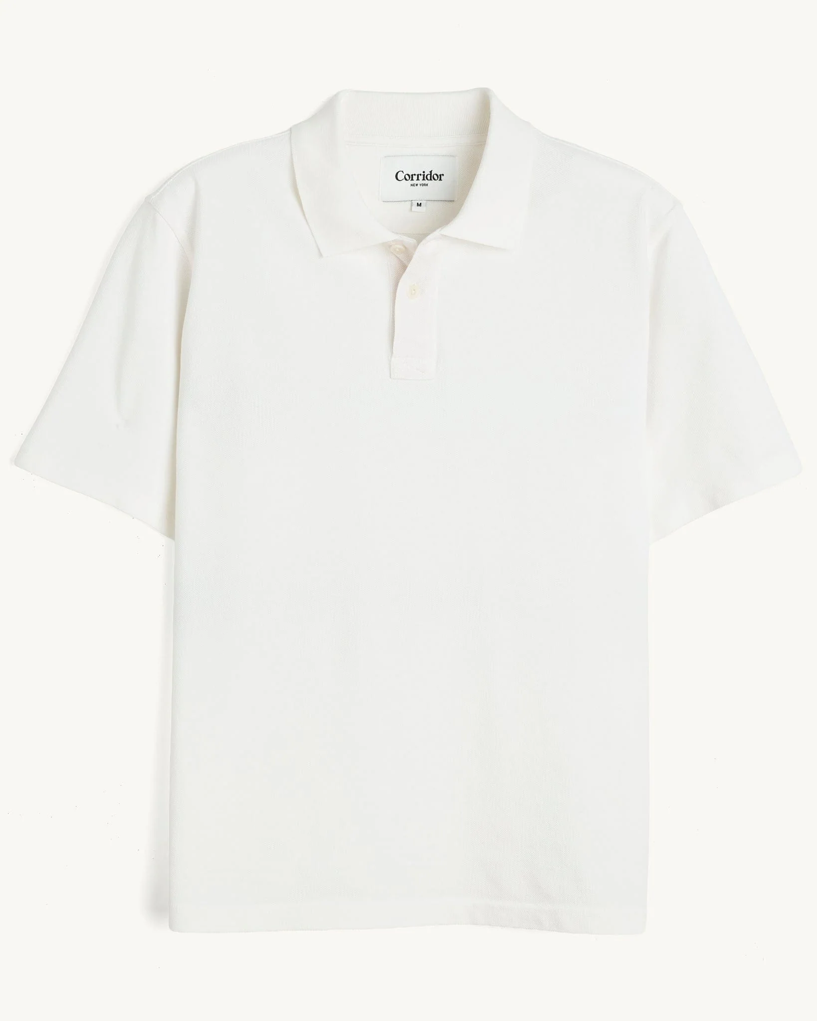 Pique Polo - White