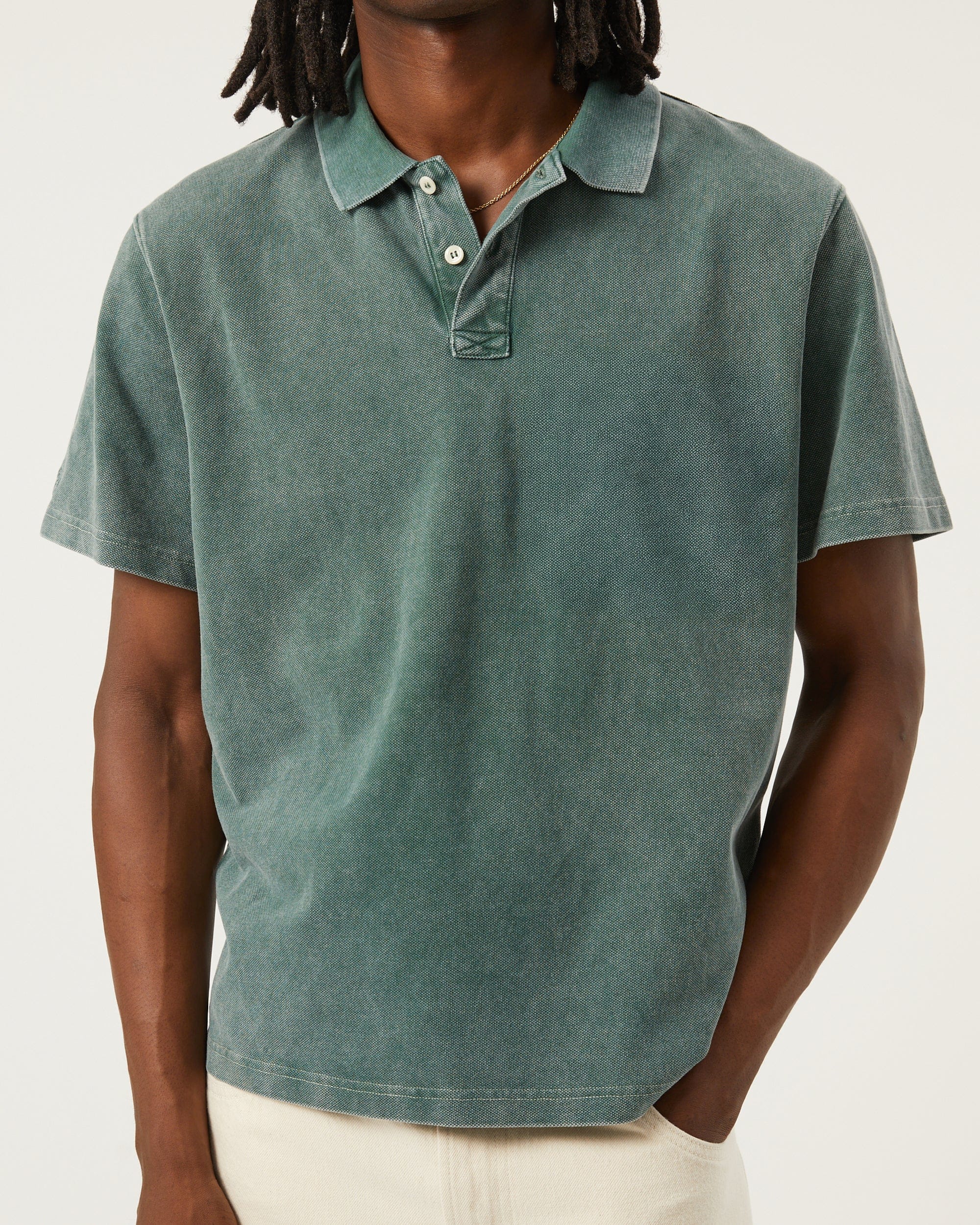 Pique Polo - Army - Image 2