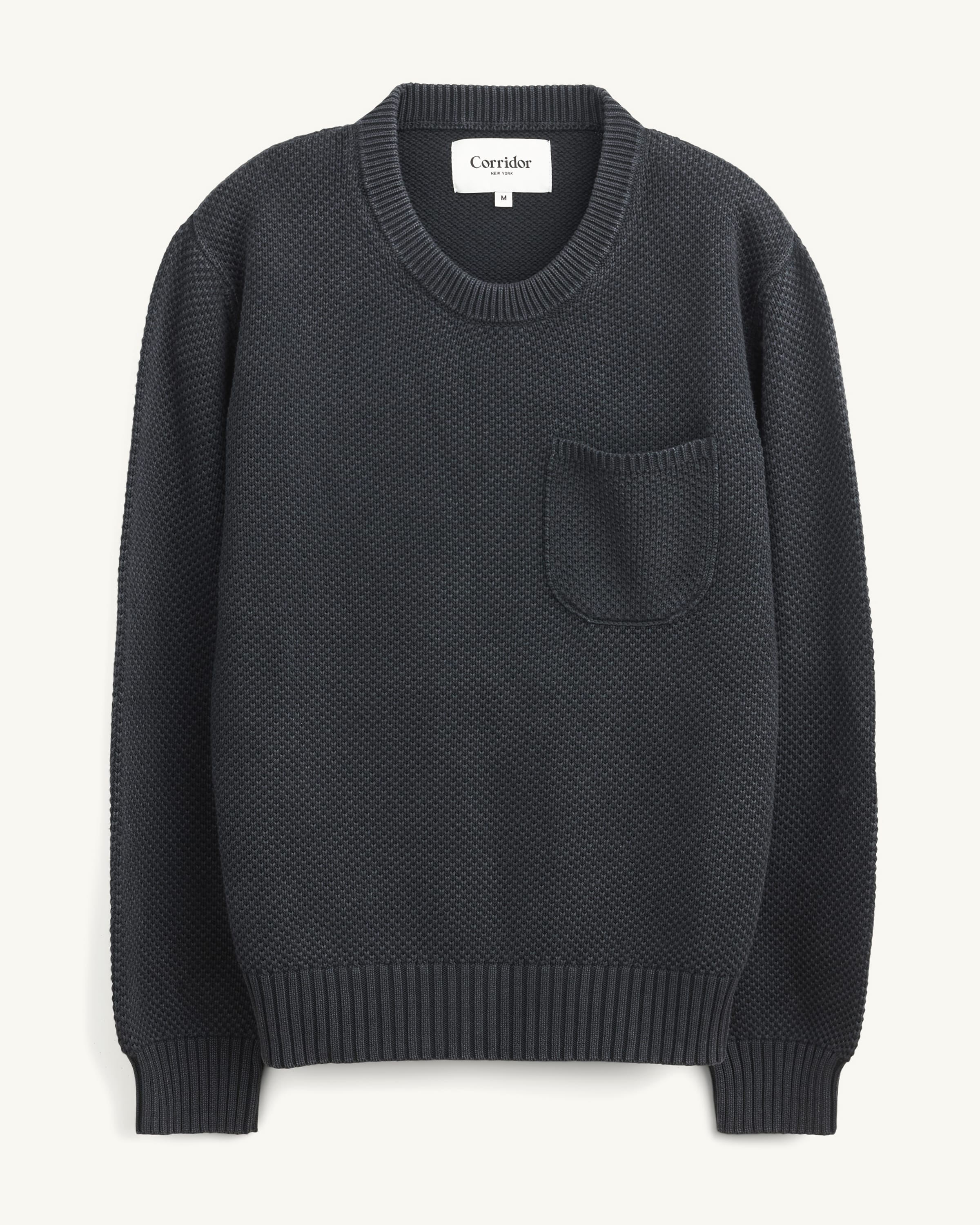 Pocket Crewneck - Black
