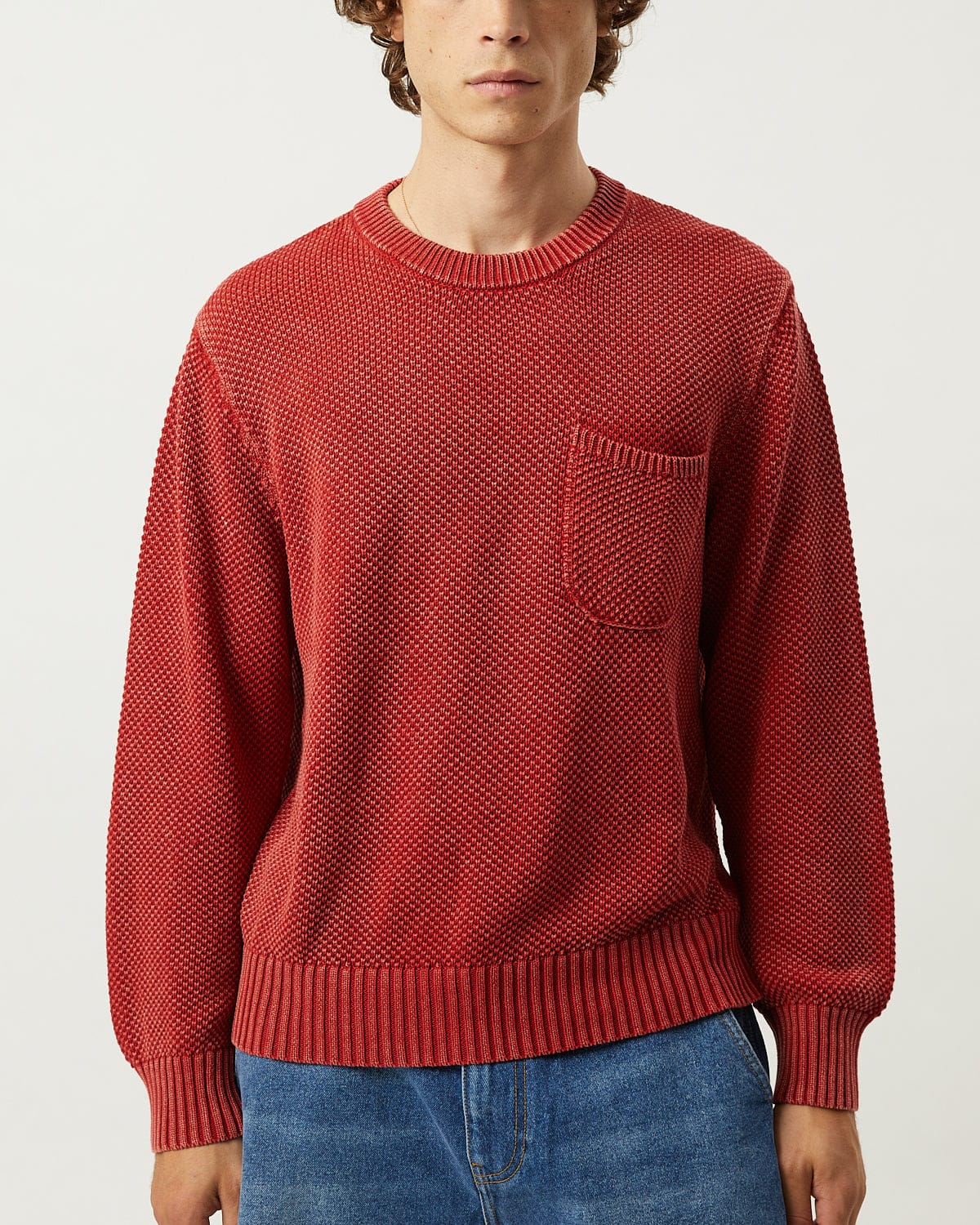 Pocket Crewneck - Red - Image 4