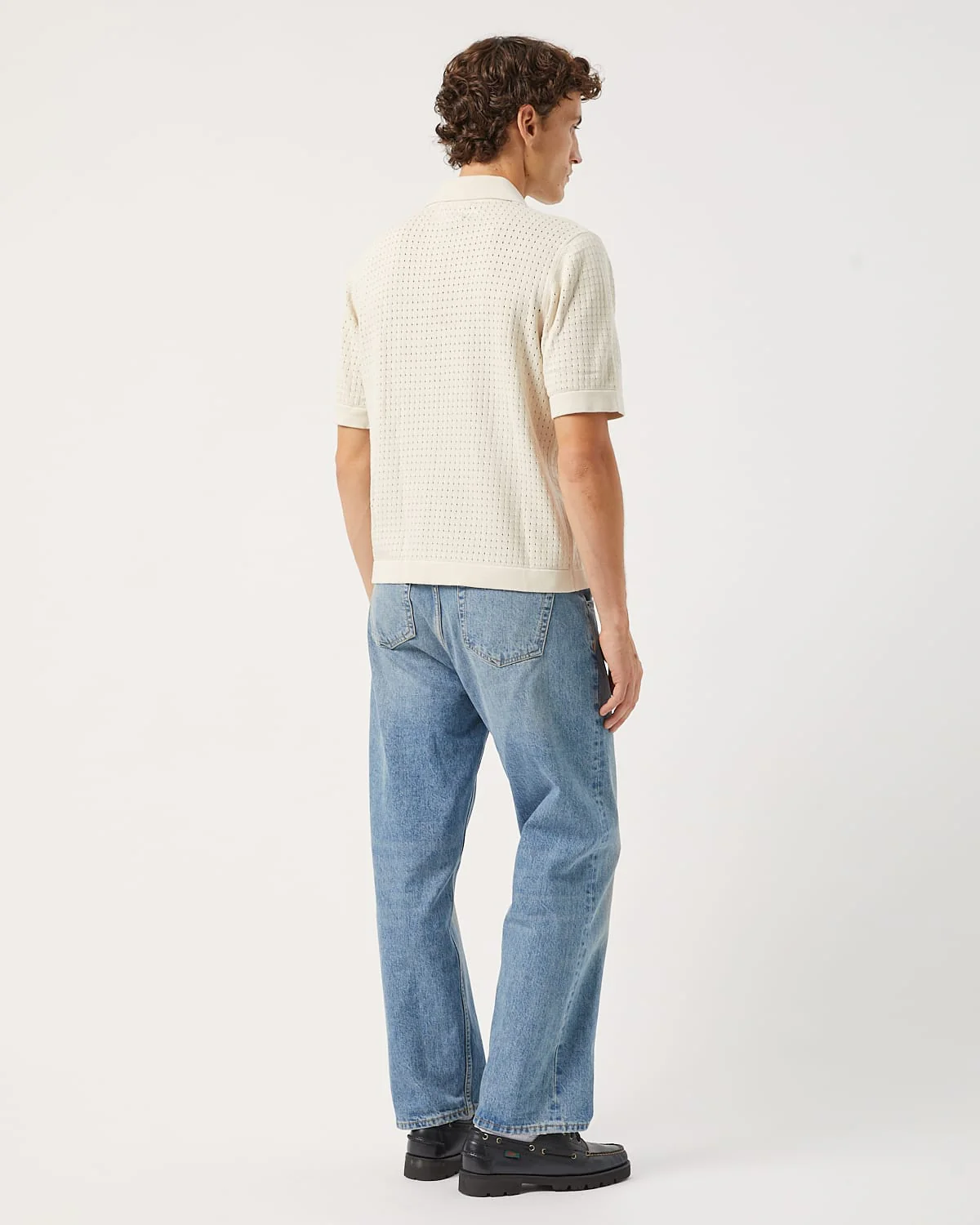 Pointelle Knit Shirt - Natural - Image 4