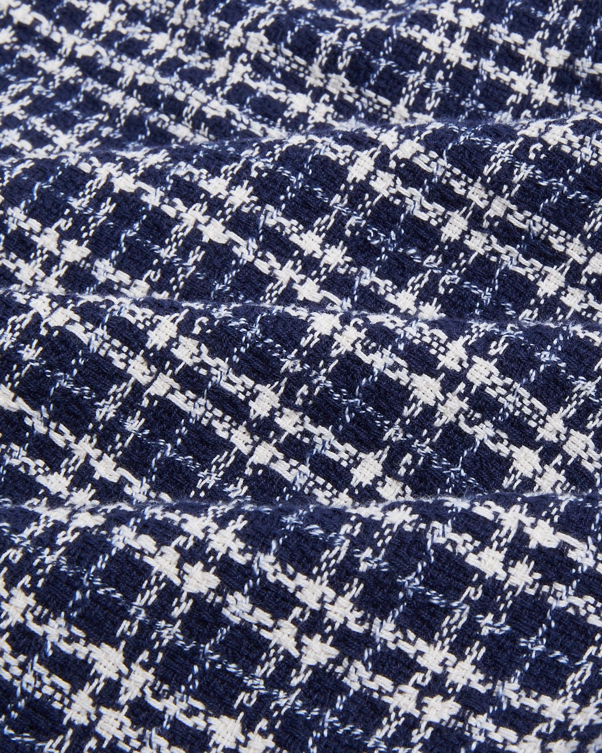 Reverse Tweed Snow Check - Blue - Image 5