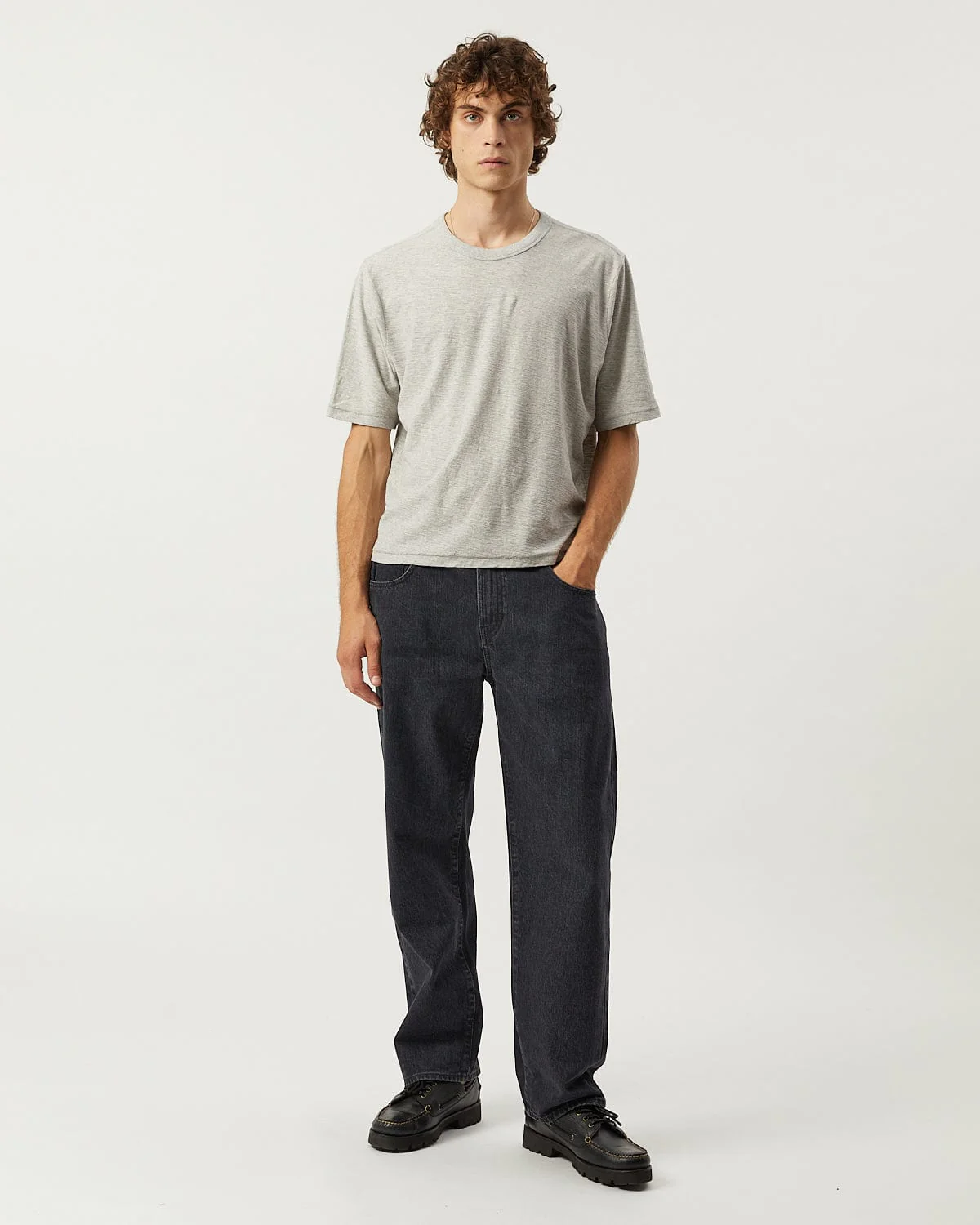 Selvedge 5 Pocket Jean - Washed Black - Image 3