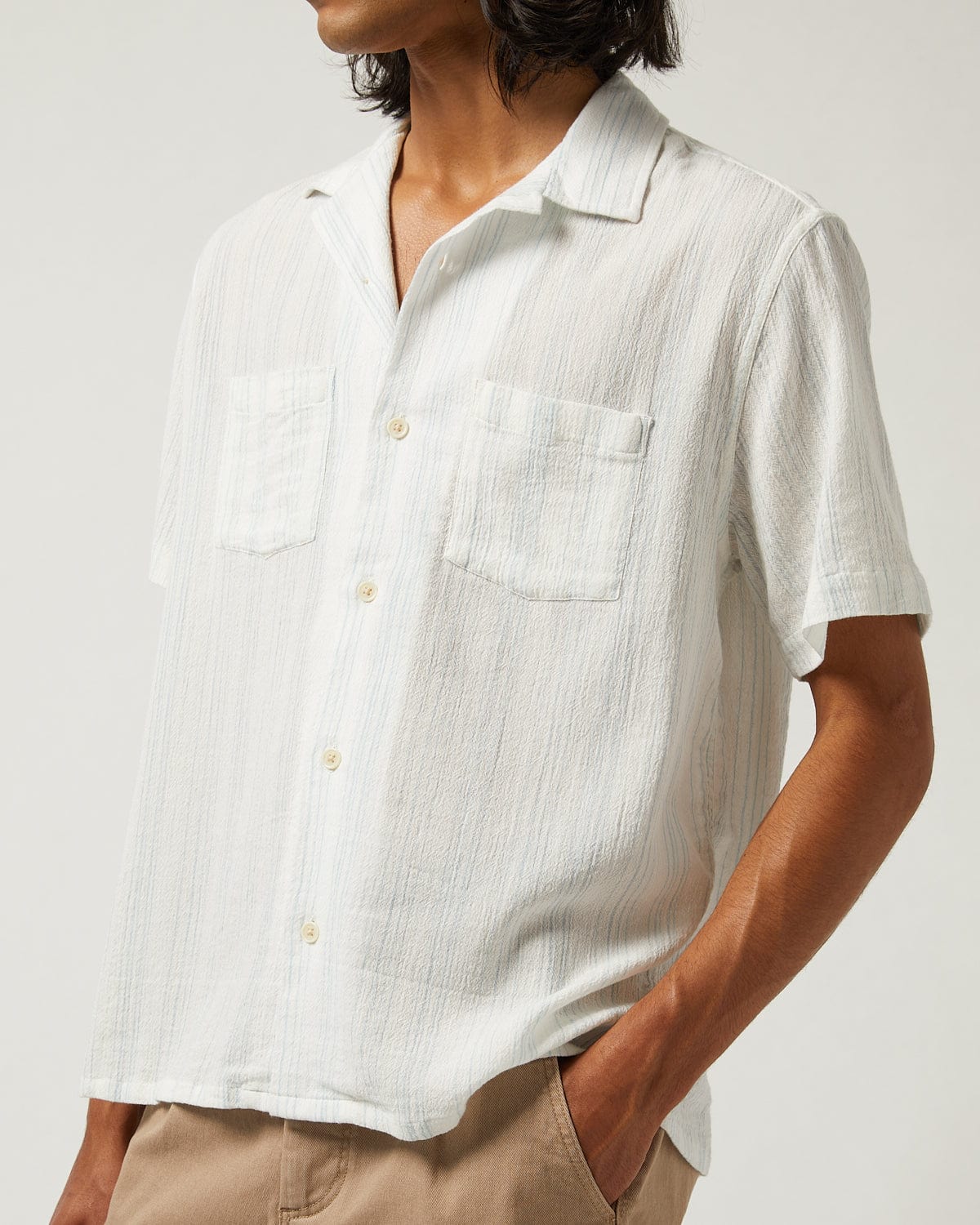 Skip Stripe Retro SS Camp - Natural - Image 4