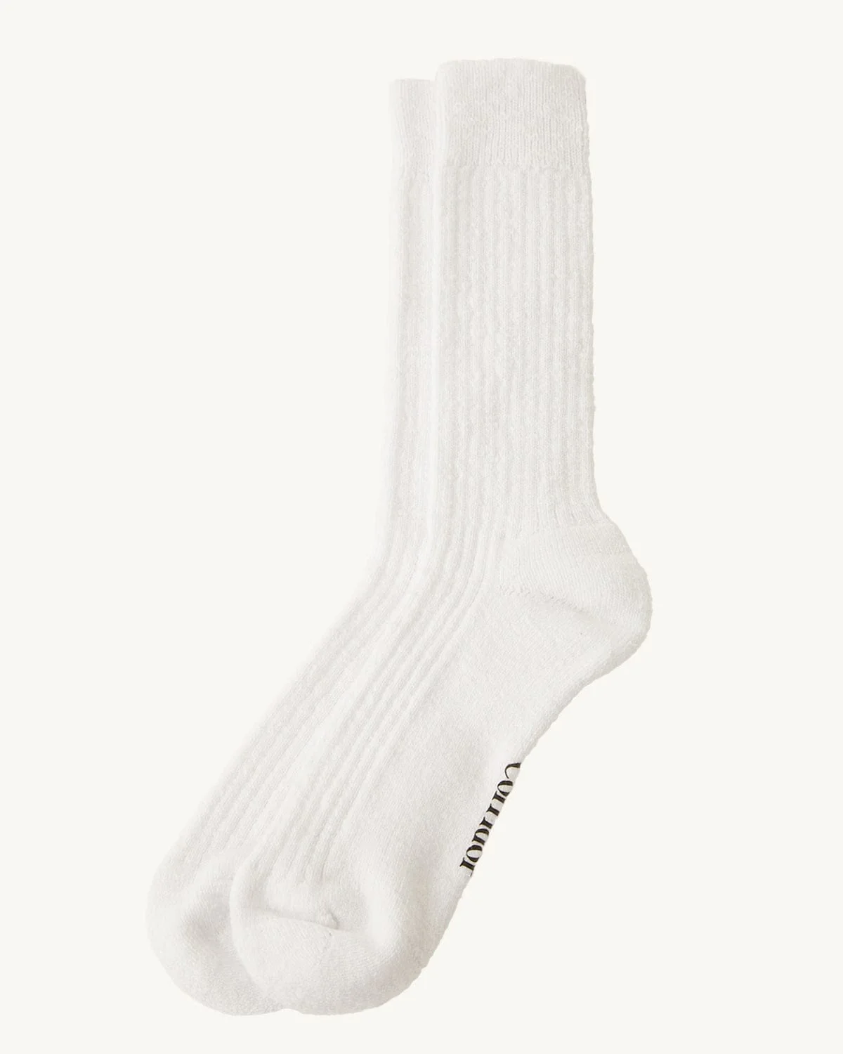 Slub Sock - White