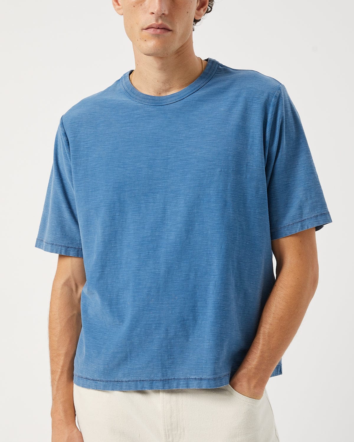 Slub Tee - Indigo - Image 3