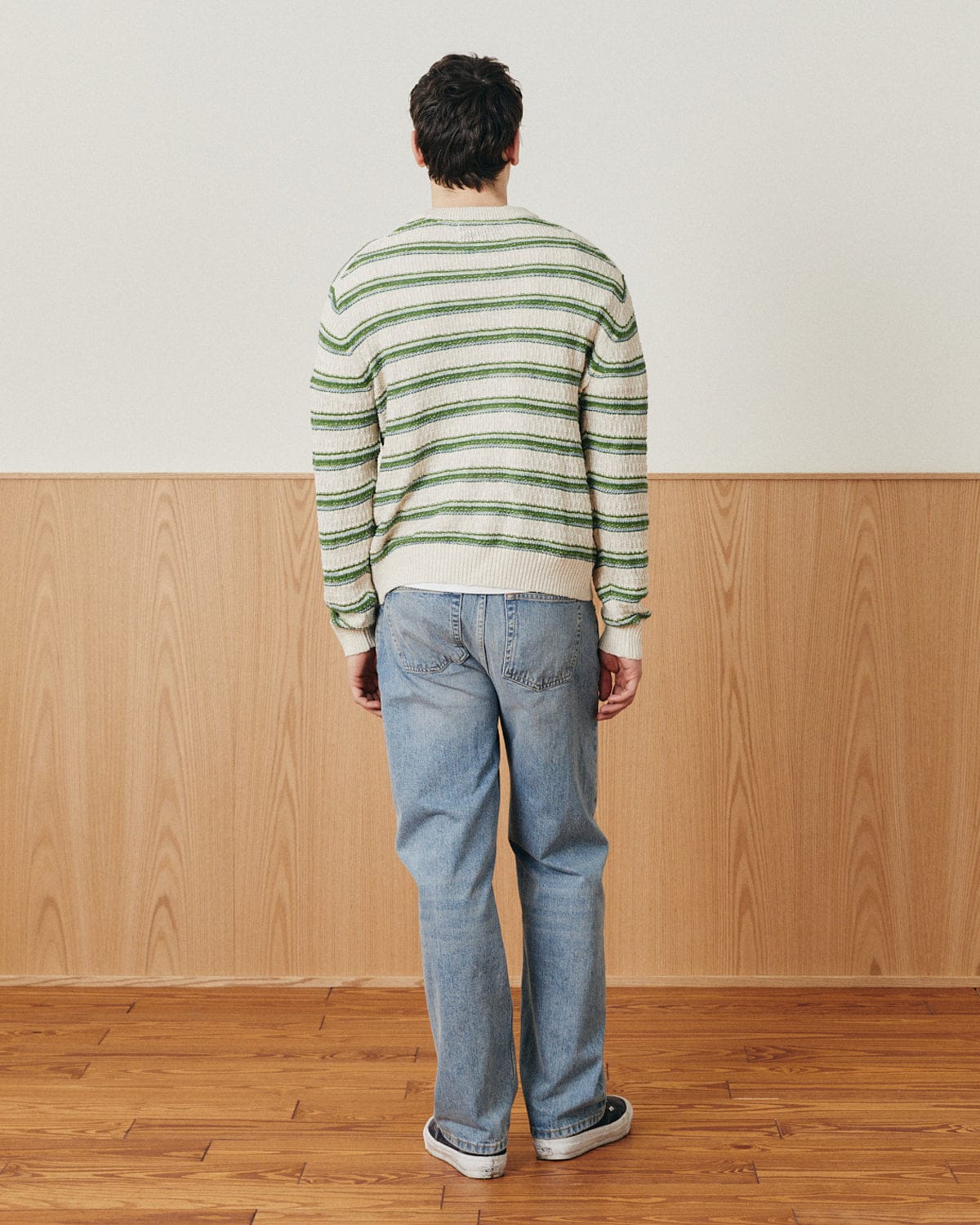 Stripe Linen Silk Crewneck - Image 6
