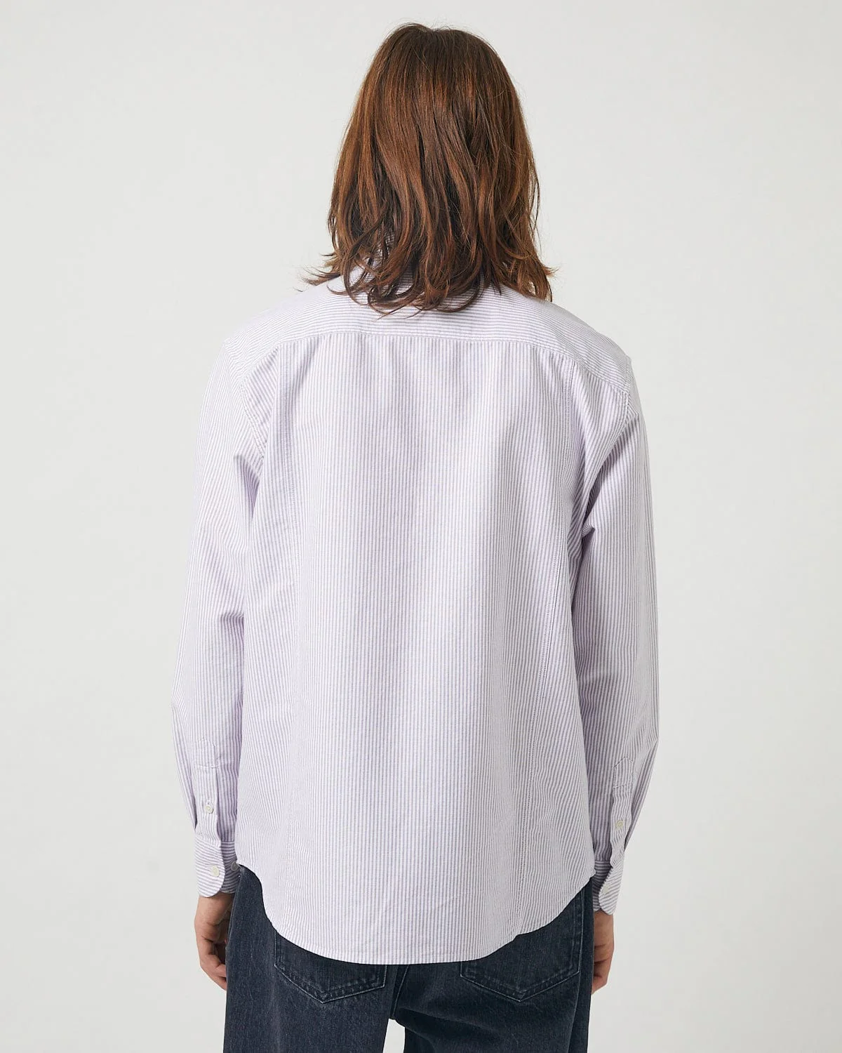 Stripe Oxford LS - Purple - Image 4
