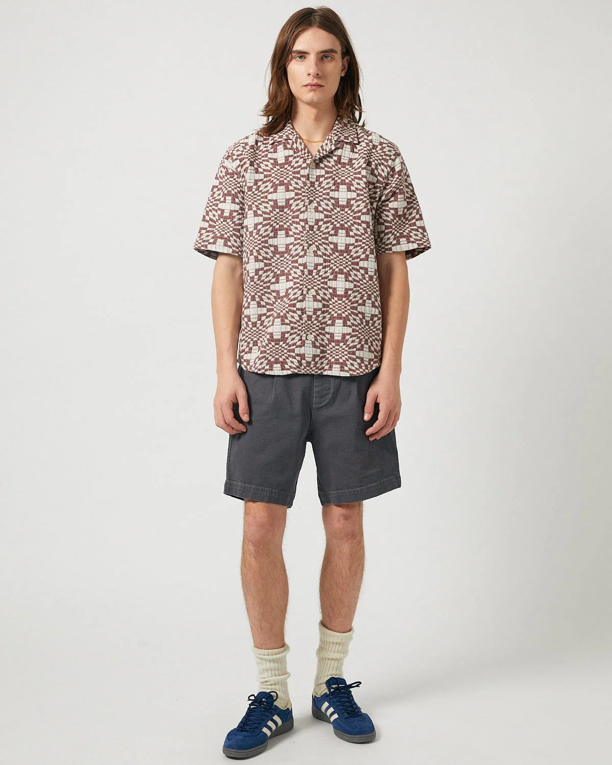 Wavy Optic Jacquard SS Camp - Image 3
