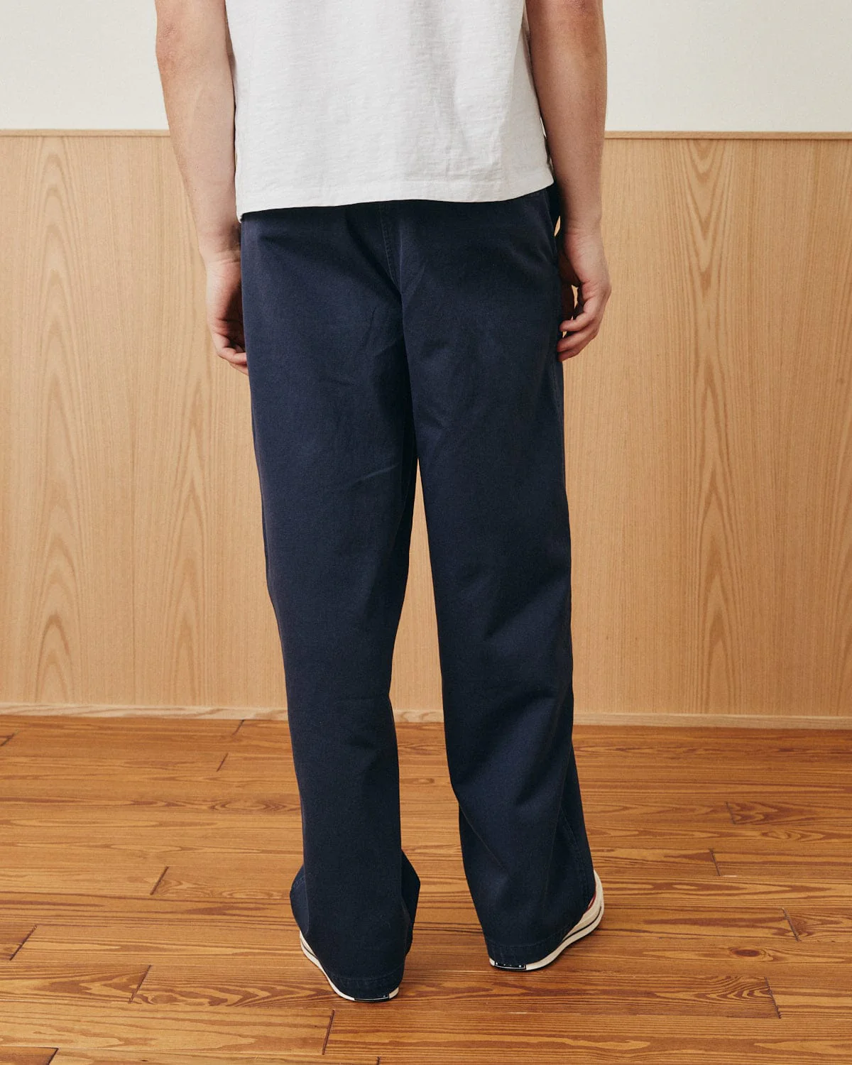 Wide Twill Pant - Navy - Image 4